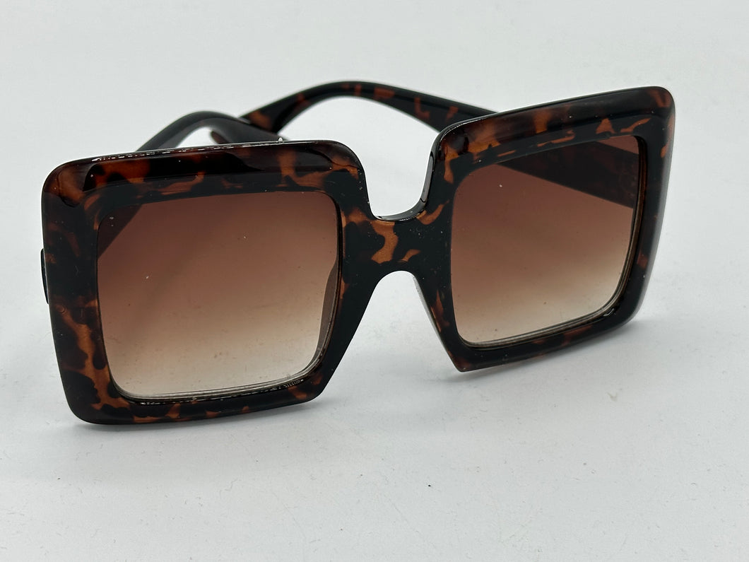 Vintage Oversized Square Gradient Sunglasses For Women